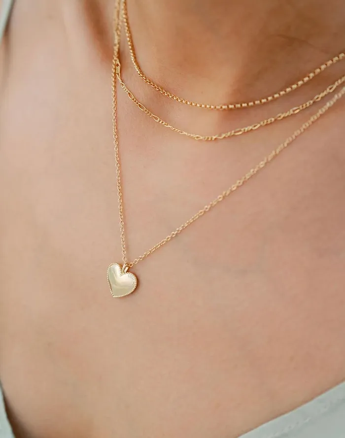 Women Jewelry Madewell Katie Dean Jewelry Beaded Heart Necklace