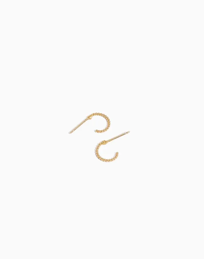 Women Jewelry Madewell Katie Dean Jewelry Beaded Hoop Studs
