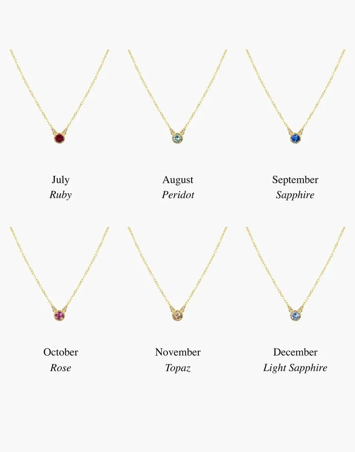 Women Jewelry Madewell Katie Dean Jewelry Birthstone Necklace