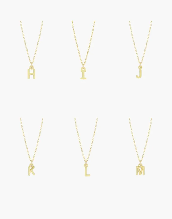 Women Jewelry Madewell Katie Dean Jewelry Initial Necklace