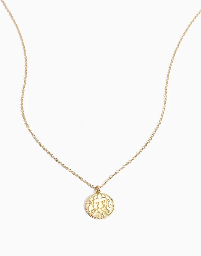 Women Jewelry Madewell Katie Dean Jewelry Leo Zodiac Necklace