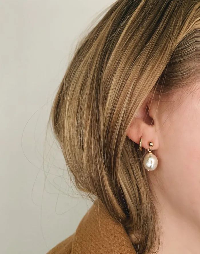 Women Jewelry Madewell Kinn Baroque Pearl Drop Earrings