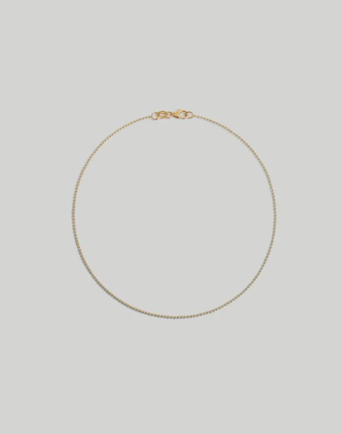 Women Jewelry Madewell Kinn Studio Beaded Chain Anklet