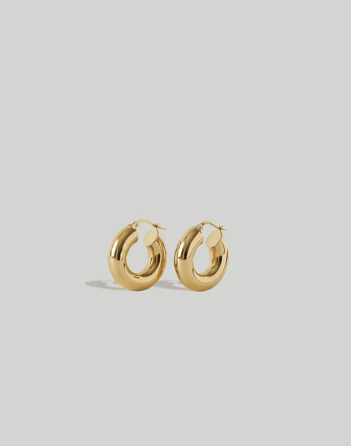 Women Jewelry Madewell Kinn Studio Bold Hoop Earrings 8211 Extra Small