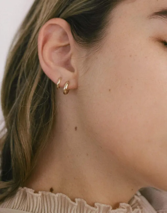 Women Jewelry Madewell Kinn Studio Classic Huggie Earrings