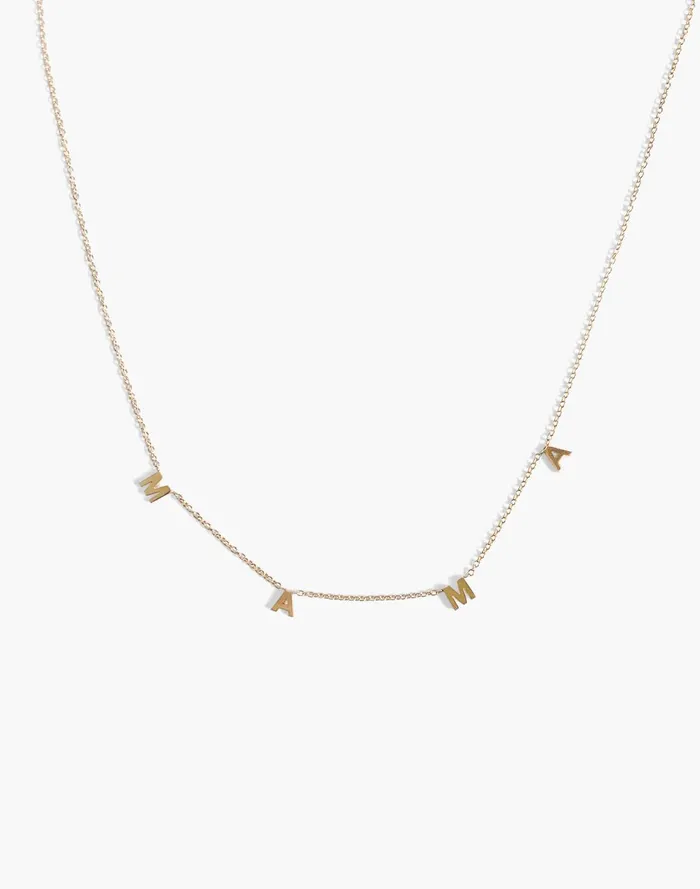 Women Jewelry Madewell Kinn Studio Dear Kaia Initial Necklace