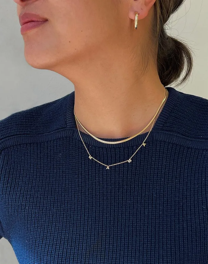 Women Jewelry Madewell Kinn Studio Dear Kaia Initial Necklace