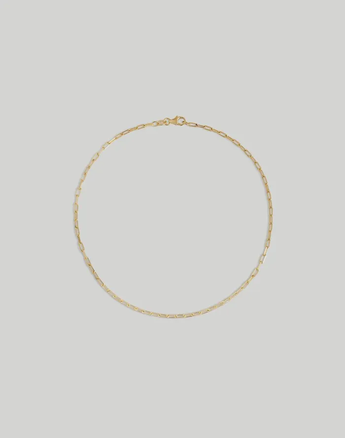 Women Jewelry Madewell Kinn Studio Micro Link Chain Anklet