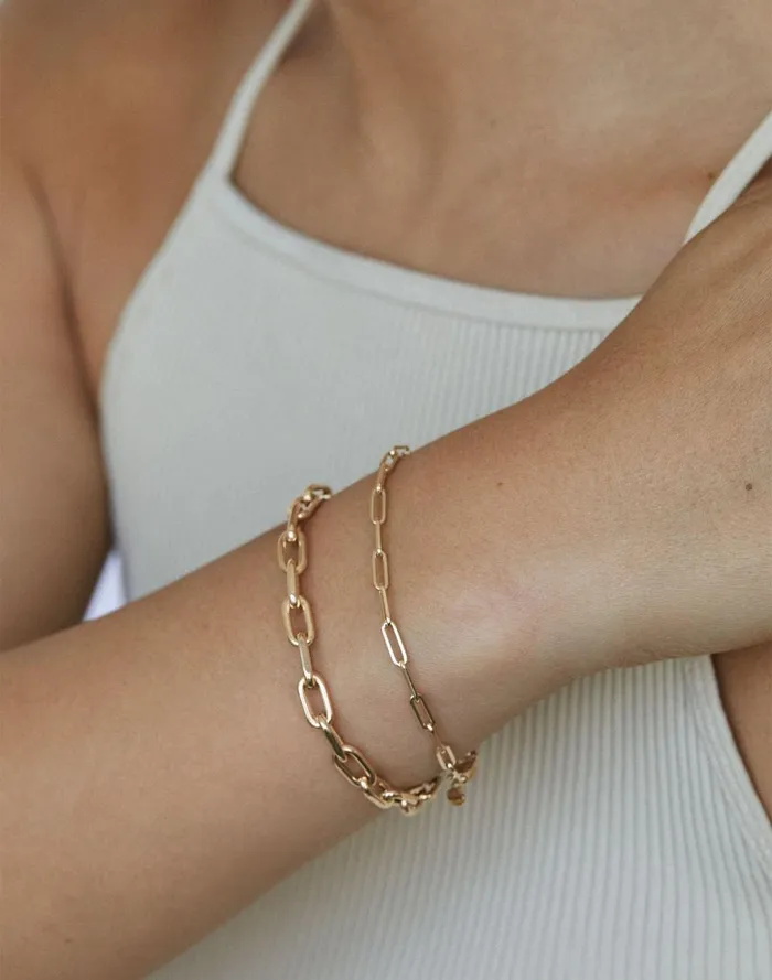 Women Jewelry Madewell Kinn Studio Paperclip Link Chain Bracelet