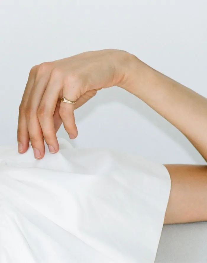 Women Jewelry Madewell Kinn Studio Petite Classic Signet Ring