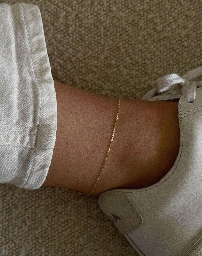 Women Jewelry Madewell Kinn Studio Rolo Chain Anklet