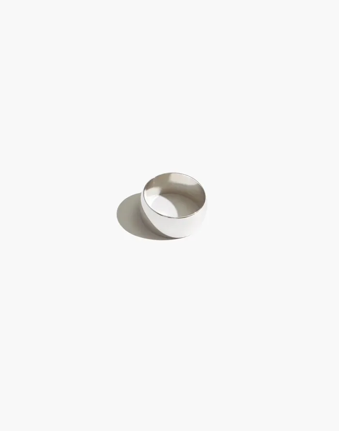 Women Jewelry Madewell Maslo Jewelry Cigar Band Ring Sterling Silver