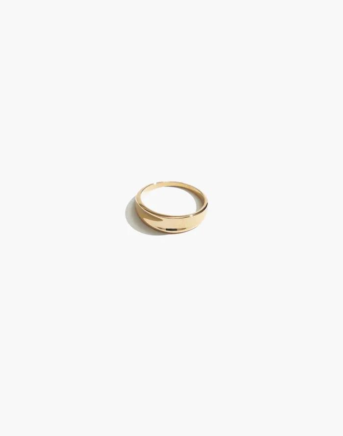Women Jewelry Madewell Maslo Jewelry Crescent Ring Gold