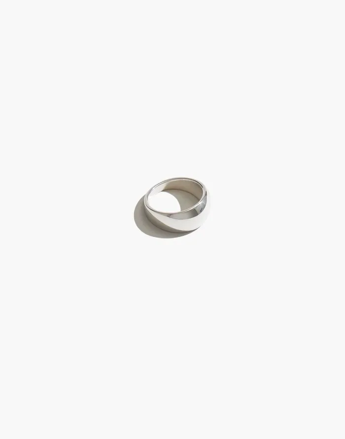 Women Jewelry Madewell Maslo Jewelry Domed Ring Sterling Silver