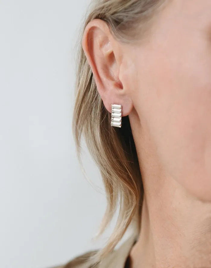 Women Jewelry Madewell Maslo Jewelry Large Baguette Earrings
