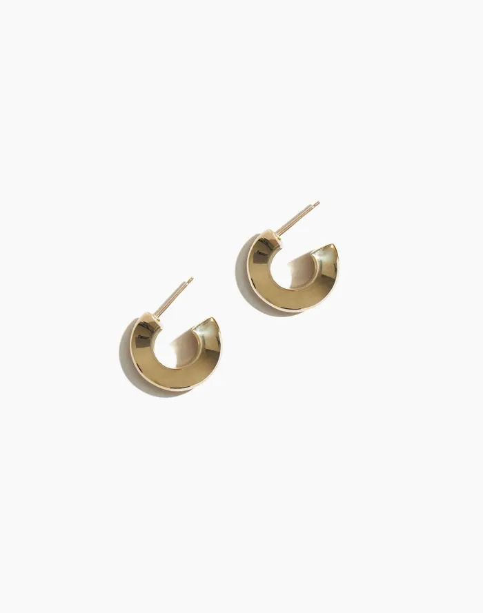 Women Jewelry Madewell Maslo Jewelry Round Peak Earrings Gold