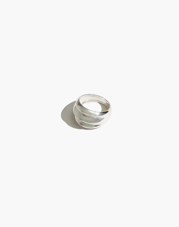 Women Jewelry Madewell Maslo Jewelry Triple Ring Sterling Silver