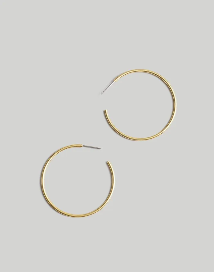 Women Jewelry Madewell Medium Hoop Earrings