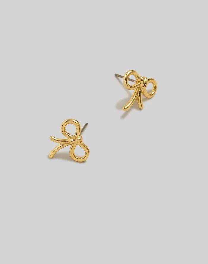 Women Jewelry Madewell Mini Bow Stud Earrings