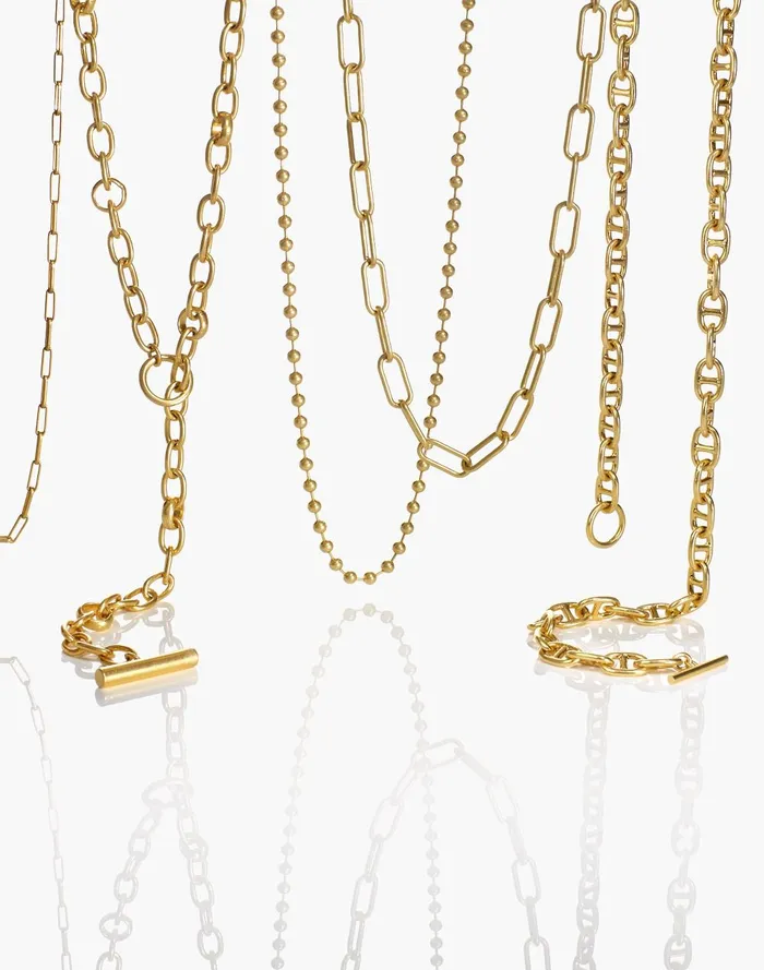 Women Jewelry Madewell Paperclip Chain Necklace