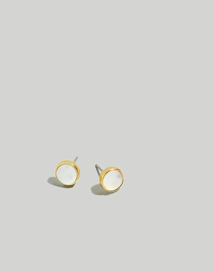 Women Jewelry Madewell Pearl Oyster Stud Earrings