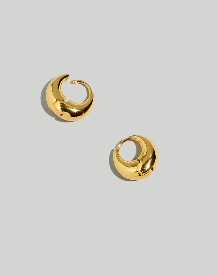 Women Jewelry Madewell Puffy Hoop Earrings