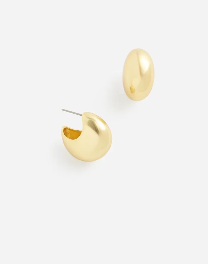Women Jewelry Madewell Sculptural Chunky Hoop Earrings