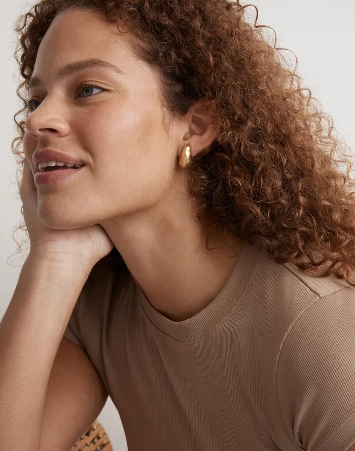 Women Jewelry Madewell Sculptural Droplet Statement Earrings
