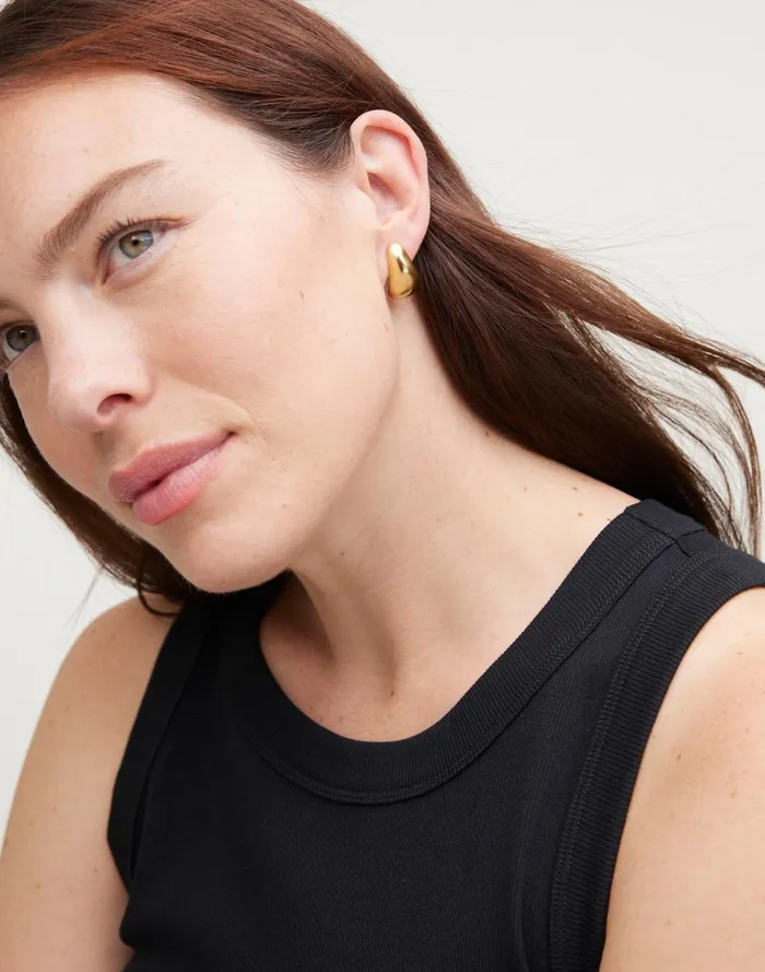 Women Jewelry Madewell Sculptural Droplet Statement Earrings