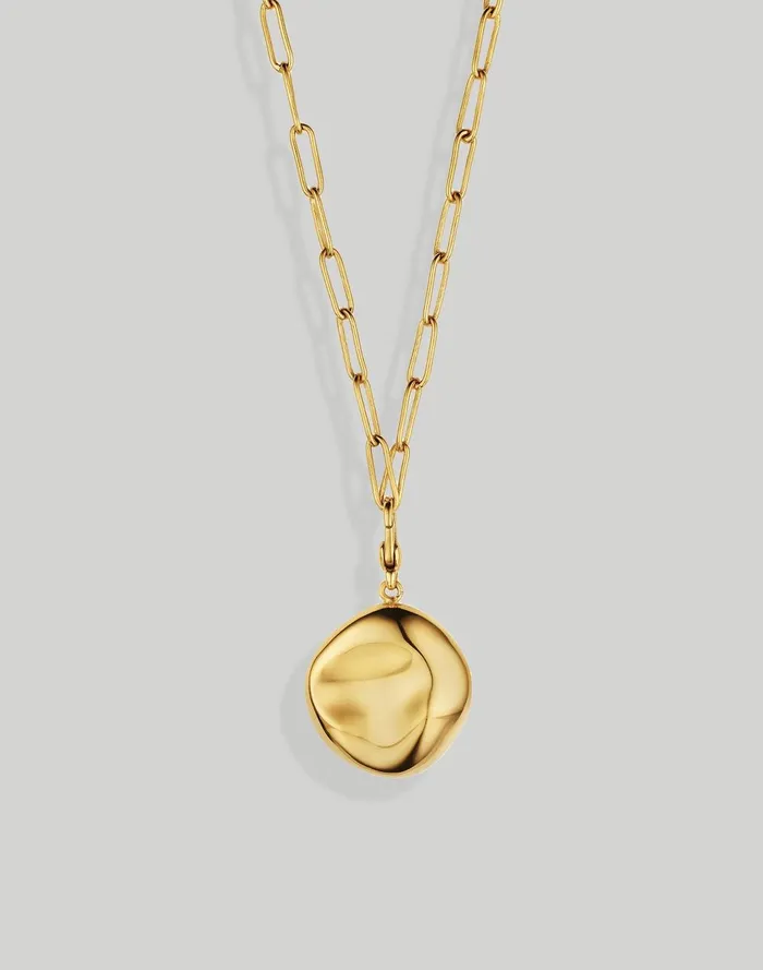 Women Jewelry Madewell SOKO Bahari Necklace Charm and Mini Ellipse Link Necklace Set Women Jewelry Madewell SOKO Bahari Necklace Charm and Mini Ellipse Link Necklace Set