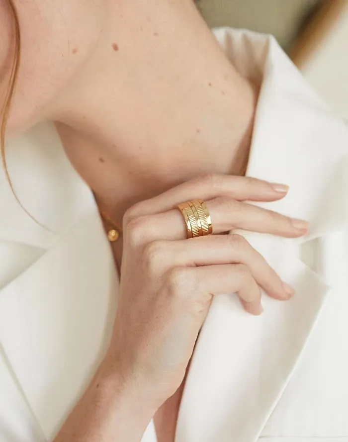 Women Jewelry Madewell SOKO Meta Spinner Ring