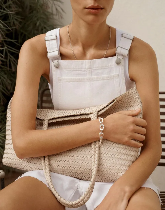Women Jewelry Madewell The Sterling Silver Collection Chunky Chain Bracelet