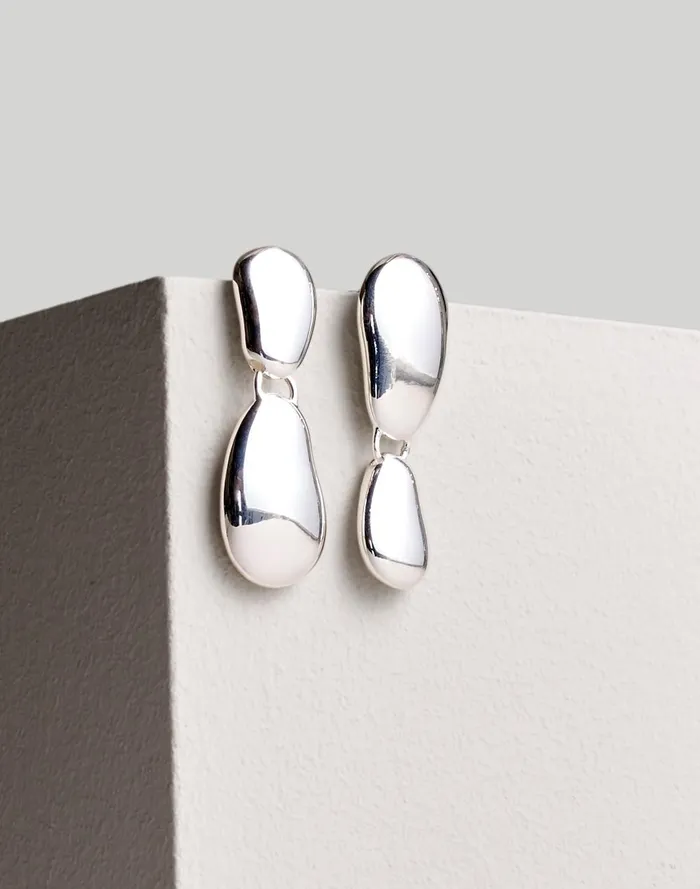Women Jewelry Madewell The Sterling Silver Collection Statement Drop Earrings