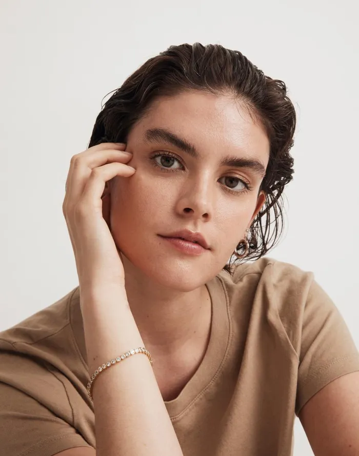 Women Jewelry Madewell The Tennis Collection Bezel Set Crystal Bracelet