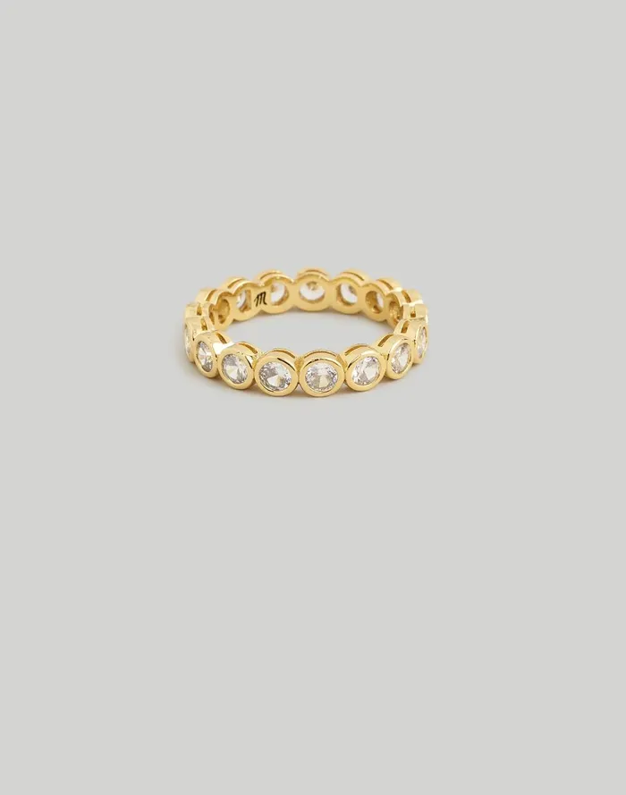 Women Jewelry Madewell The Tennis Collection Bezel Set Crystal Ring