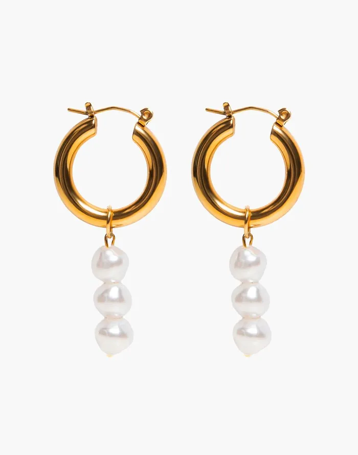 Women Jewelry Madewell TSEATJEWELRY BEE HOOP EARRINGS
