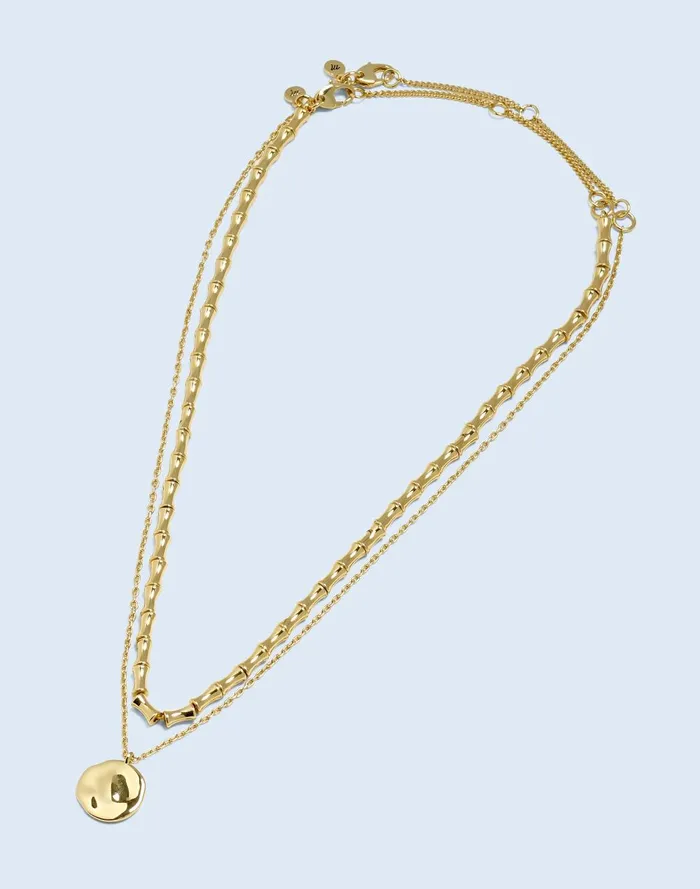 Women Jewelry Madewell TwoPack Beaded Pendant Necklace Set