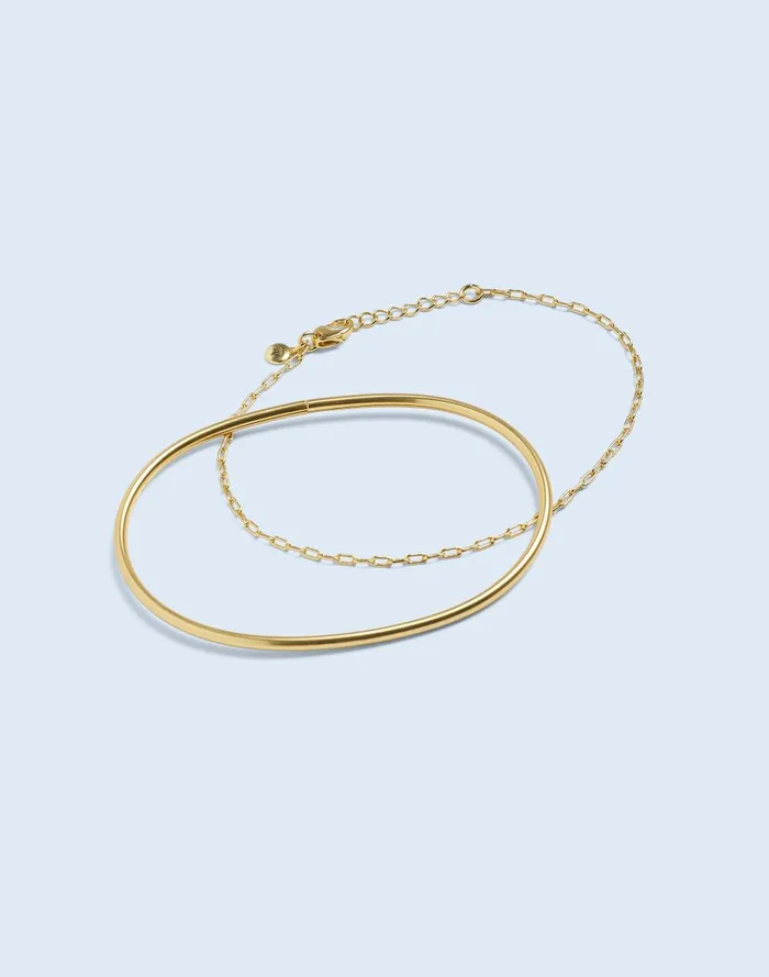 Women Jewelry Madewell TwoPack Cuff Anklet Set