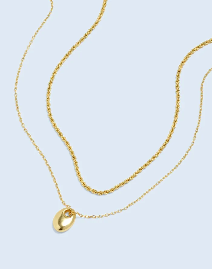 Women Jewelry Madewell TwoPack Pebble Necklace Set