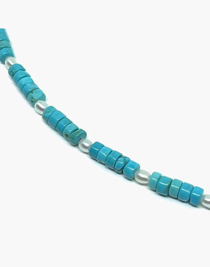Women Jewelry Madewell X MIJU Turquoise Beaded Del Mar Necklace