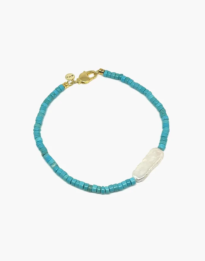 Women Jewelry Madewell X MIJU Turquoise Beaded Palma Bracelet