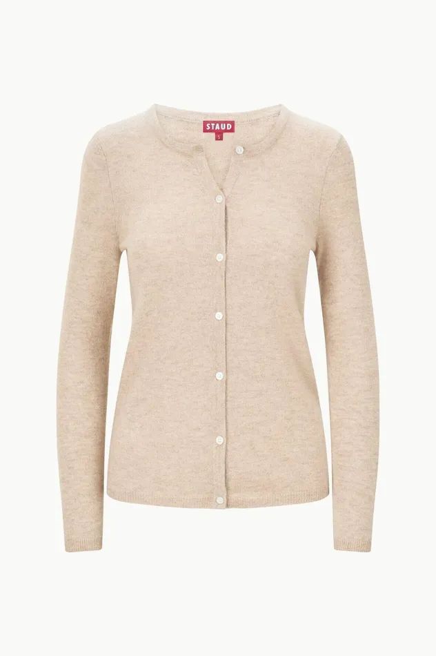 Women Knits STAUD ADAN CARDIGAN BEIGE Women Knits STAUD ADAN CARDIGAN BEIGE