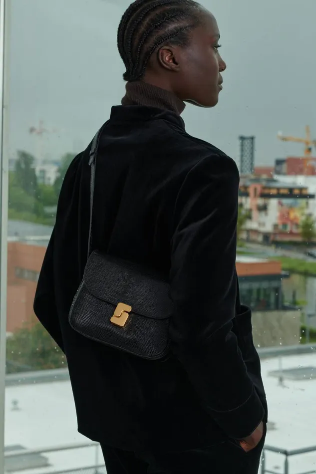 Women LADY JACKET Black Soeur Jackets and Coats