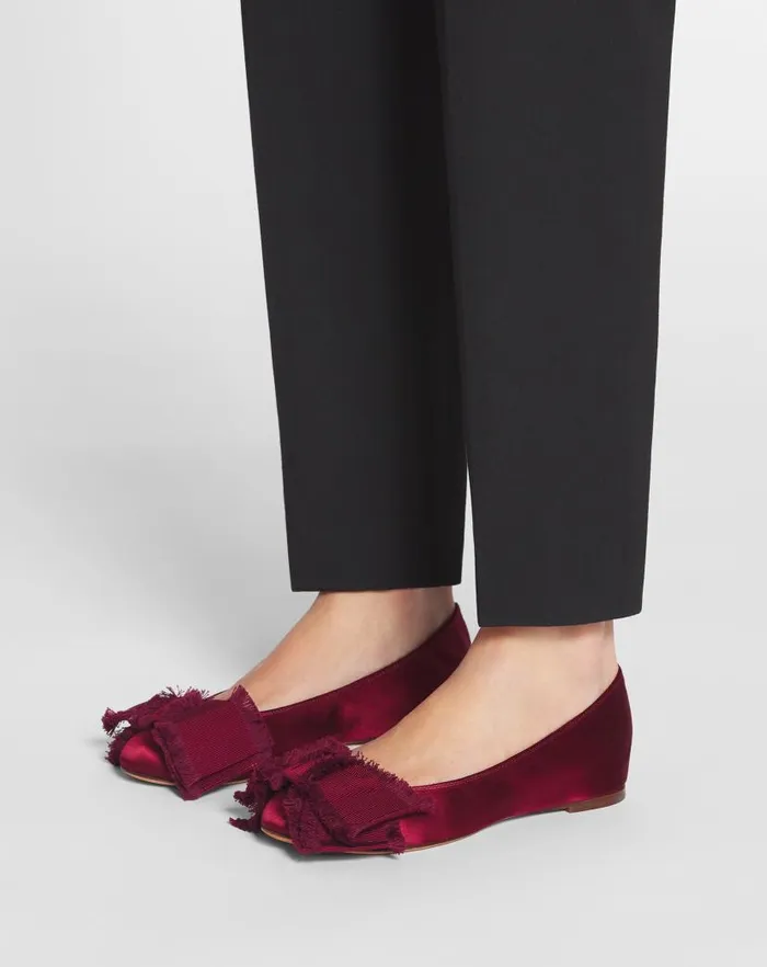 Women Lanvin Ballerinas Ballerina Flat With A Satin Bow Redwood Women Lanvin Ballerinas Ballerina Flat With A Satin Bow Redwood