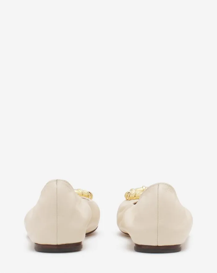 Women Lanvin Ballerinas Mlodie Leather Ballerina Flat Beige 2 Women Lanvin Ballerinas Mlodie Leather Ballerina Flat Beige 2
