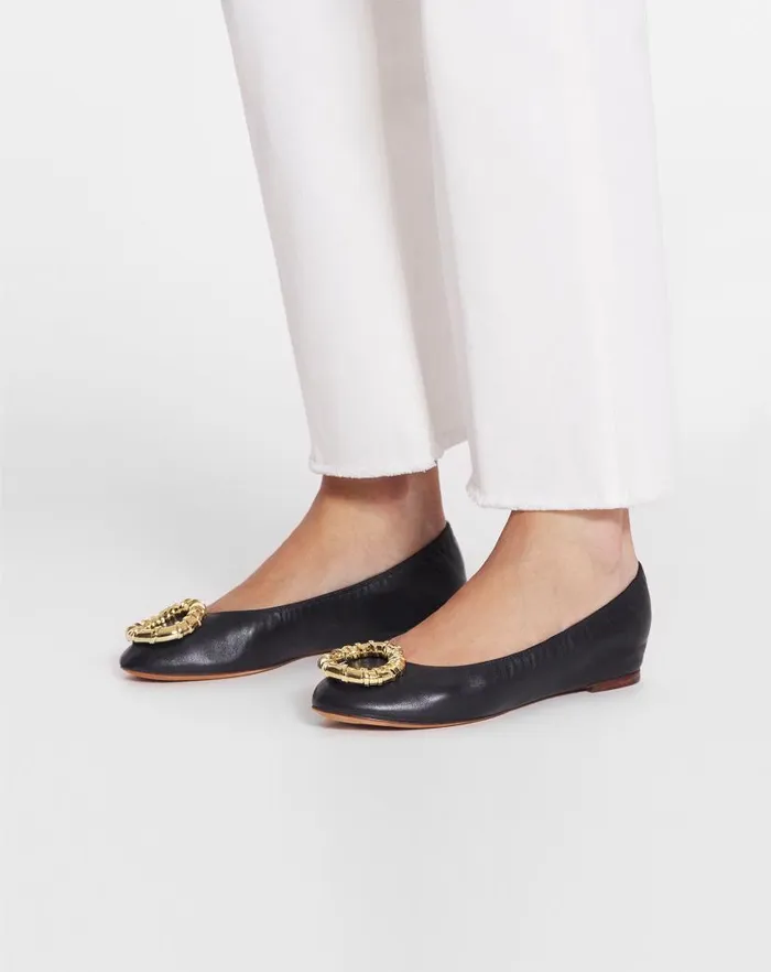 Women Lanvin Ballerinas Mlodie Leather Ballerina Flat Black Women Lanvin Ballerinas Mlodie Leather Ballerina Flat Black