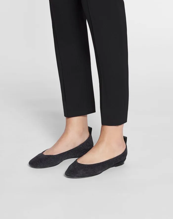 Women Lanvin Ballerinas The Glittery Suede Ballerina Flat Black Women Lanvin Ballerinas The Glittery Suede Ballerina Flat Black