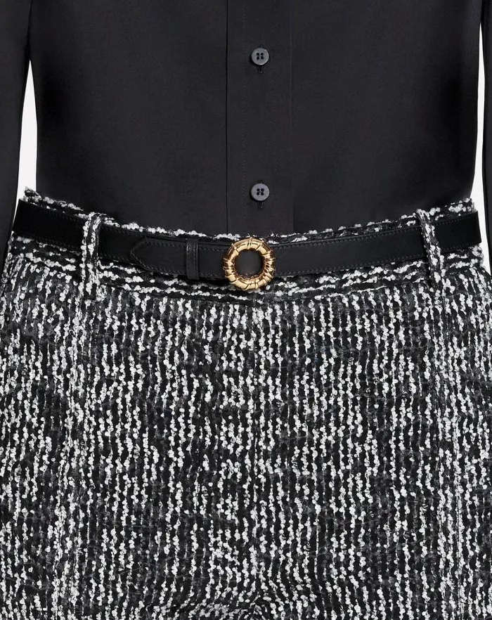 Women Lanvin Belts Mlodie Leather Belt Black Women Lanvin Belts Mlodie Leather Belt Black