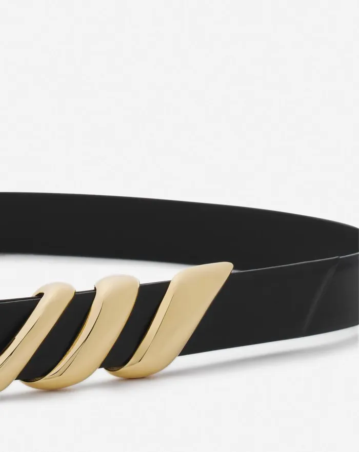 Women Lanvin Belts Mlodie Ribbon Leather Belt Black Women Lanvin Belts Mlodie Ribbon Leather Belt Black