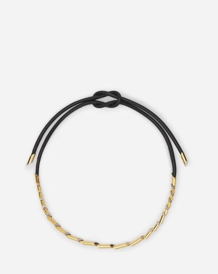 Women Lanvin Belts Sequence By Lanvin Leather Belt Blackgold